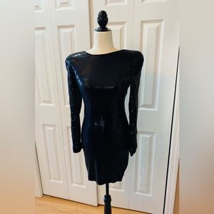 Forever 21 black sequin dress